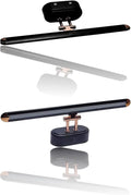 Black linear wall light front and rear product views