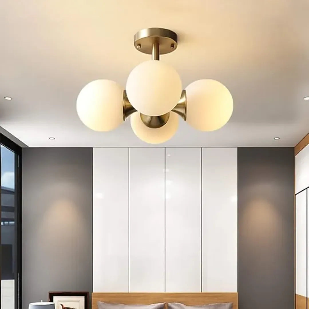 B&B 4 Globe Hanging Lights