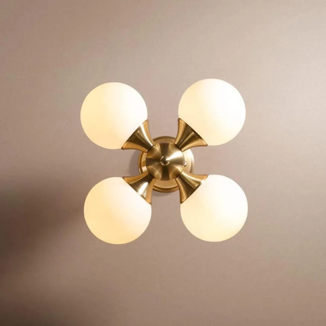 B&B 4 Globe Hanging Lights