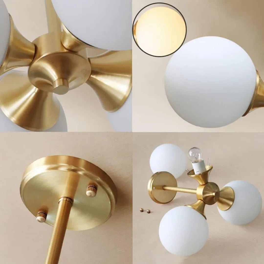 B&B 4 Globe Hanging Lights