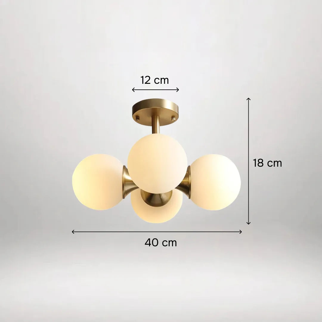 B&B 4 Globe Hanging Lights