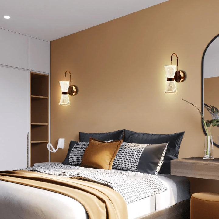 Timeless Glass Tube Wall Light (Pack of 2)