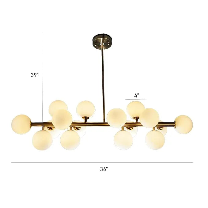 B&B Glass Modern Design Hanging Light
