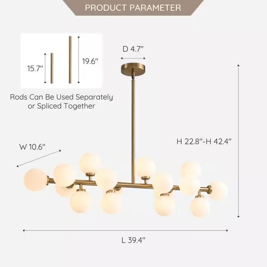 Opulent Glow Prism Chandelier – Dimmable Crystal & Gold