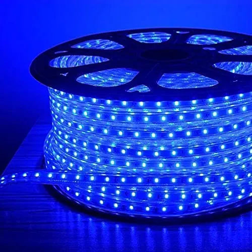 B&B Premium Blue LED Rope Light – Flexible Decorative Strip Roll