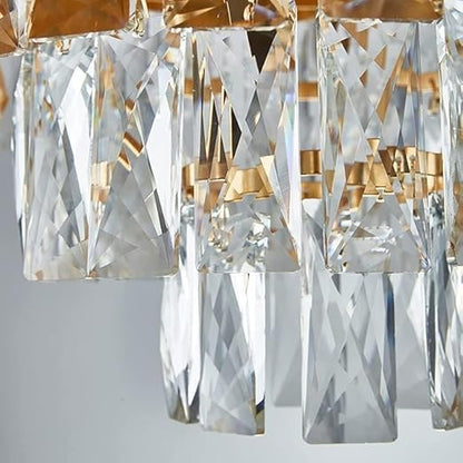 Elegance Sparkle Chandelier – Cascading Crystals & Metal