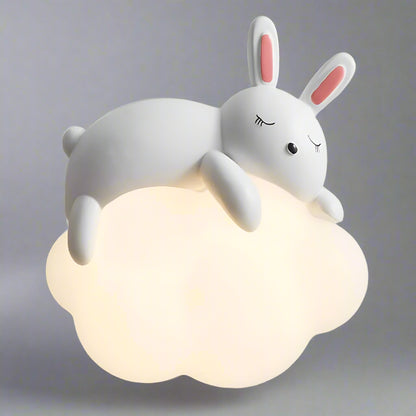 B&B DreamBunny – Sleeping Rabbit on Cloud LED Wall Light - Bliss and Birch
