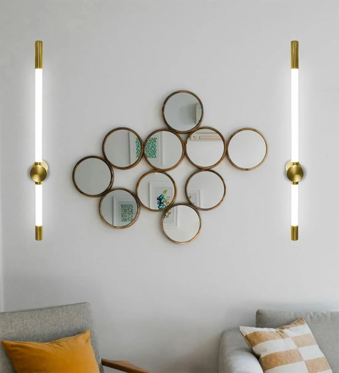 Gold Linear LED Vanity & Wall Light