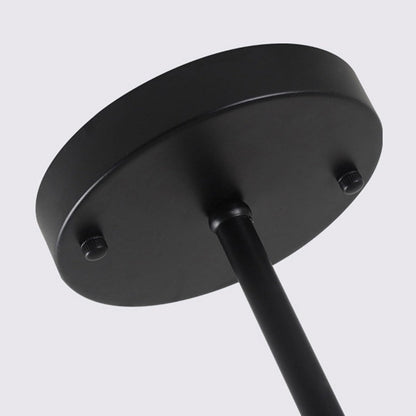 Modern 16‑Glass Statement Chandelier – Rustic Black Elegance