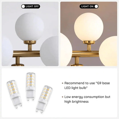 Opulent Glow Prism Chandelier – Dimmable Crystal & Gold