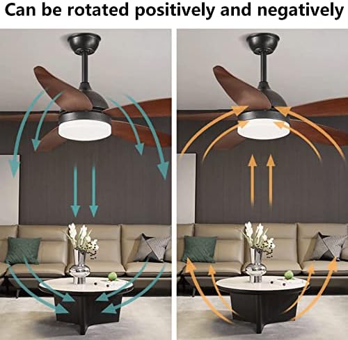 BreezeNova Curved Blade Ceiling Fan – 52‑Inch LED & Remote