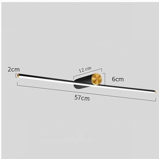 B&B Modern Black & Gold LED Wall Light