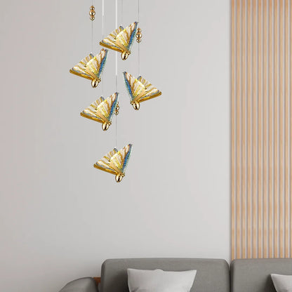 B&B Butterfly of Paradise Hanging Light - Bliss and Birch