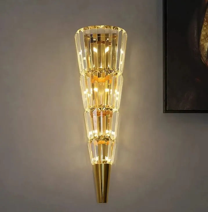 B&B Aurora Luxe Crystal Wall Sconce - Bliss and Birch