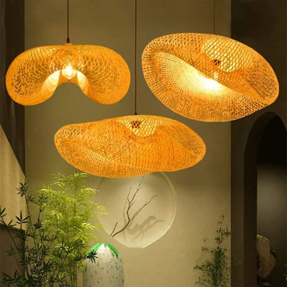 B&B Handwoven Modern Artistic Hanging Lamp (Pack of 2)