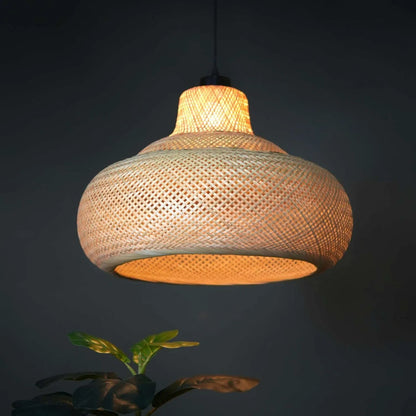 B&B Natural Rattan Ceiling Lamp