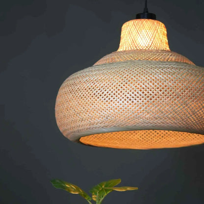 B&B Natural Rattan Ceiling Lamp