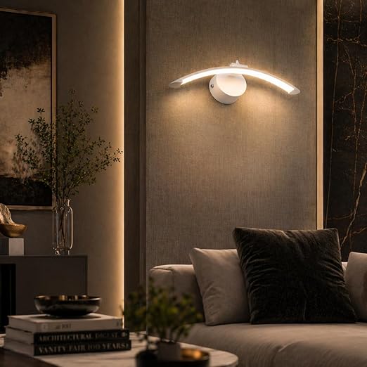 B&B Contemporary Curved LED Wall Light - Bliss and Birch
