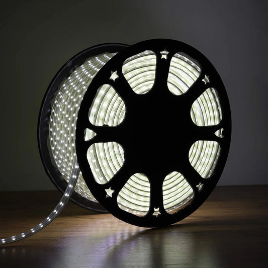 B&B Premium Cool White LED Rope Light – Flexible Decorative Strip Roll