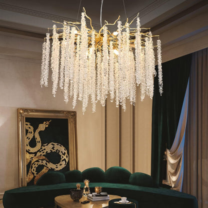 Majestic Layered Crystal Chandelier – Grand C‑Series