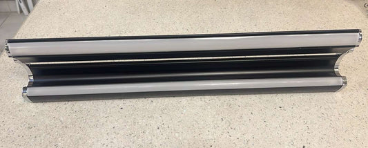Black dual-bar mirror light — original product photograph