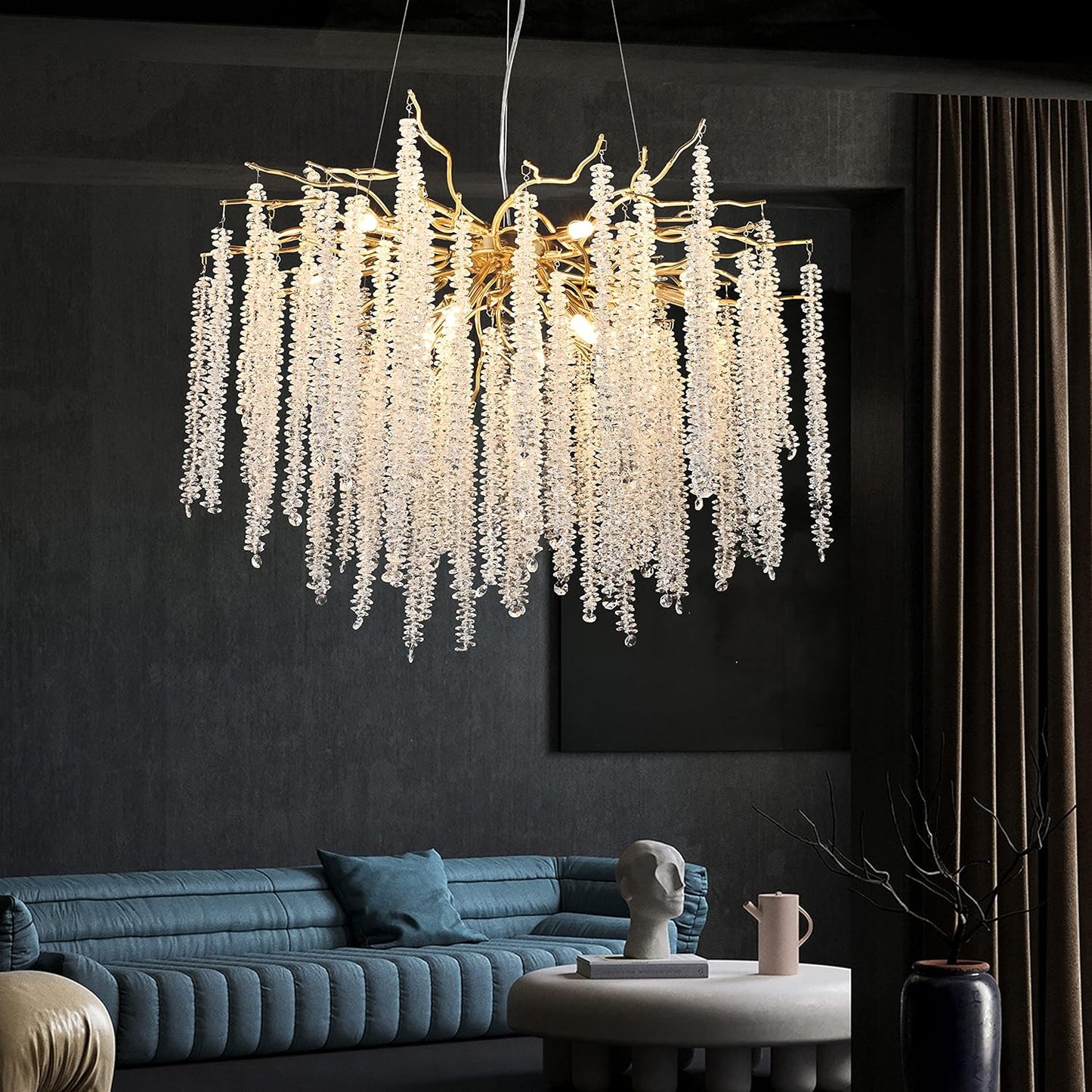 Majestic Layered Crystal Chandelier – Grand C‑Series