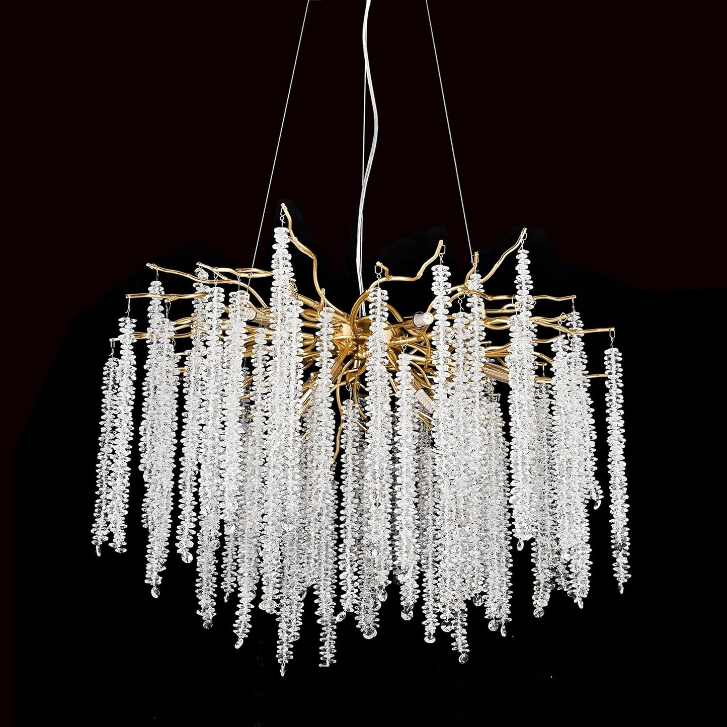 Majestic Layered Crystal Chandelier – Grand C‑Series