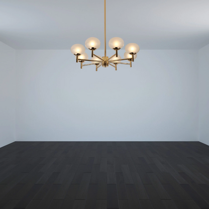 8 Globe Gold Chandelier - Bliss and Birch