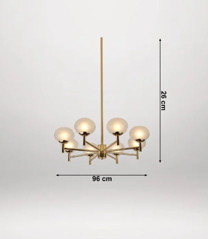 8-Globe Gold Modern Chandelier