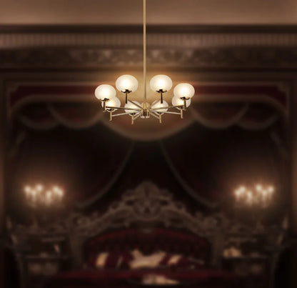 8-Globe Gold Modern Chandelier
