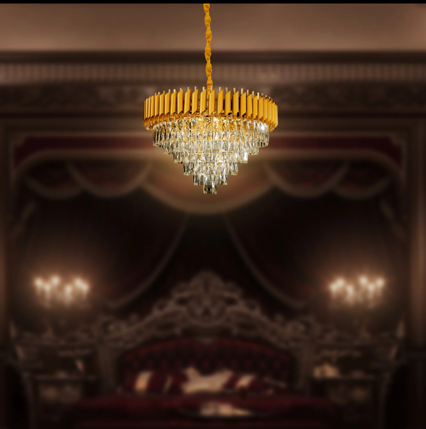 B&B Golden Glow Chandelier