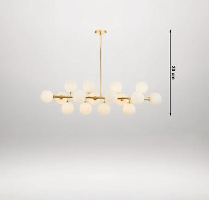 Suspension reference for the linear globe chandelier