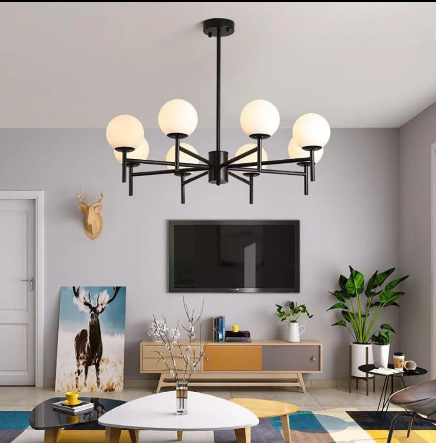 B&B Modern Globe Bubble Chandelier