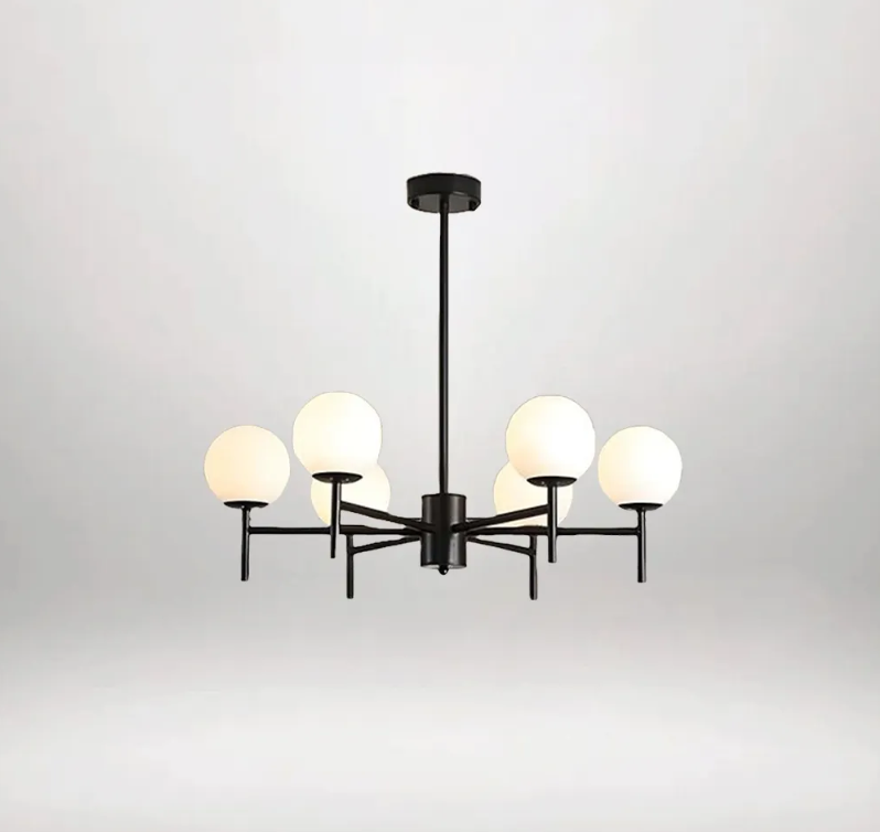 B&B Modern Globe Bubble Chandelier