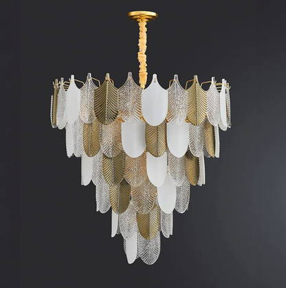 B&B Glam Frost Gold Chandelier - Bliss and Birch