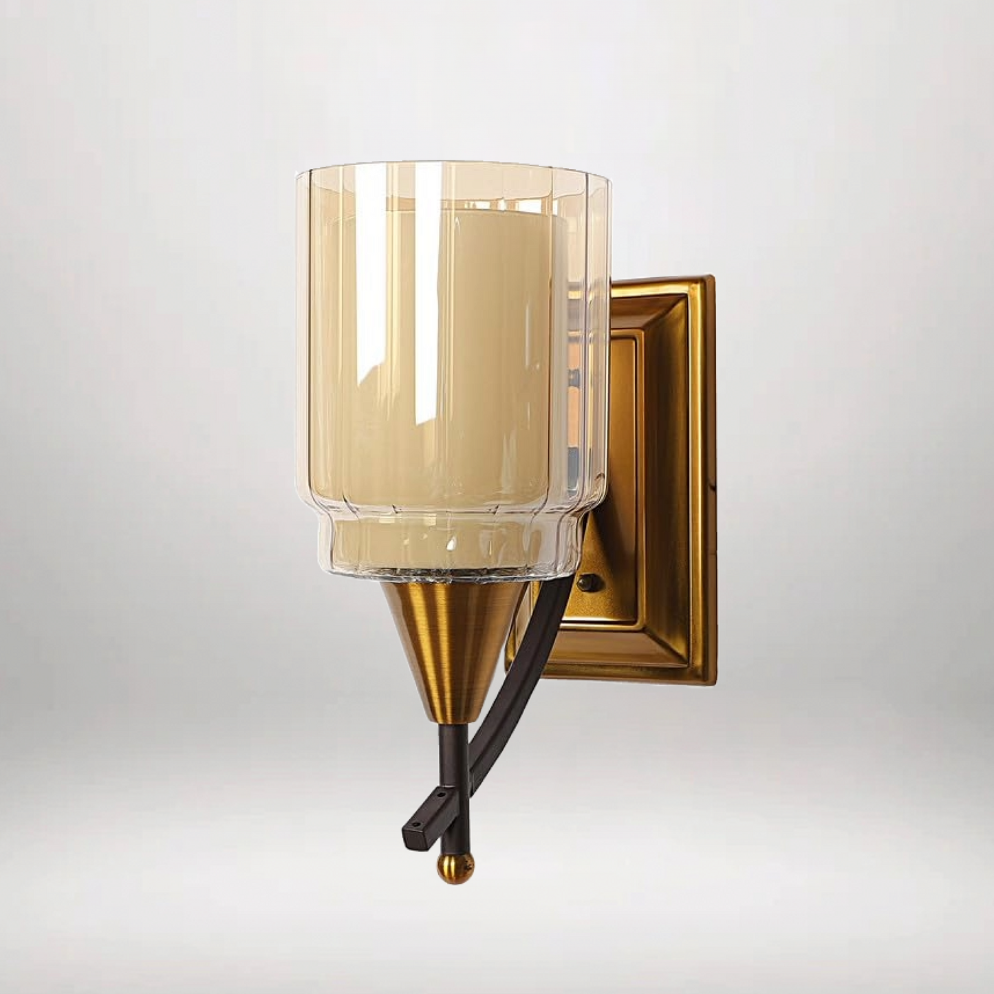 B&B Antique Gold Iron Wall Light