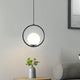 B&B Spherical Metal & Glass Hanging Light