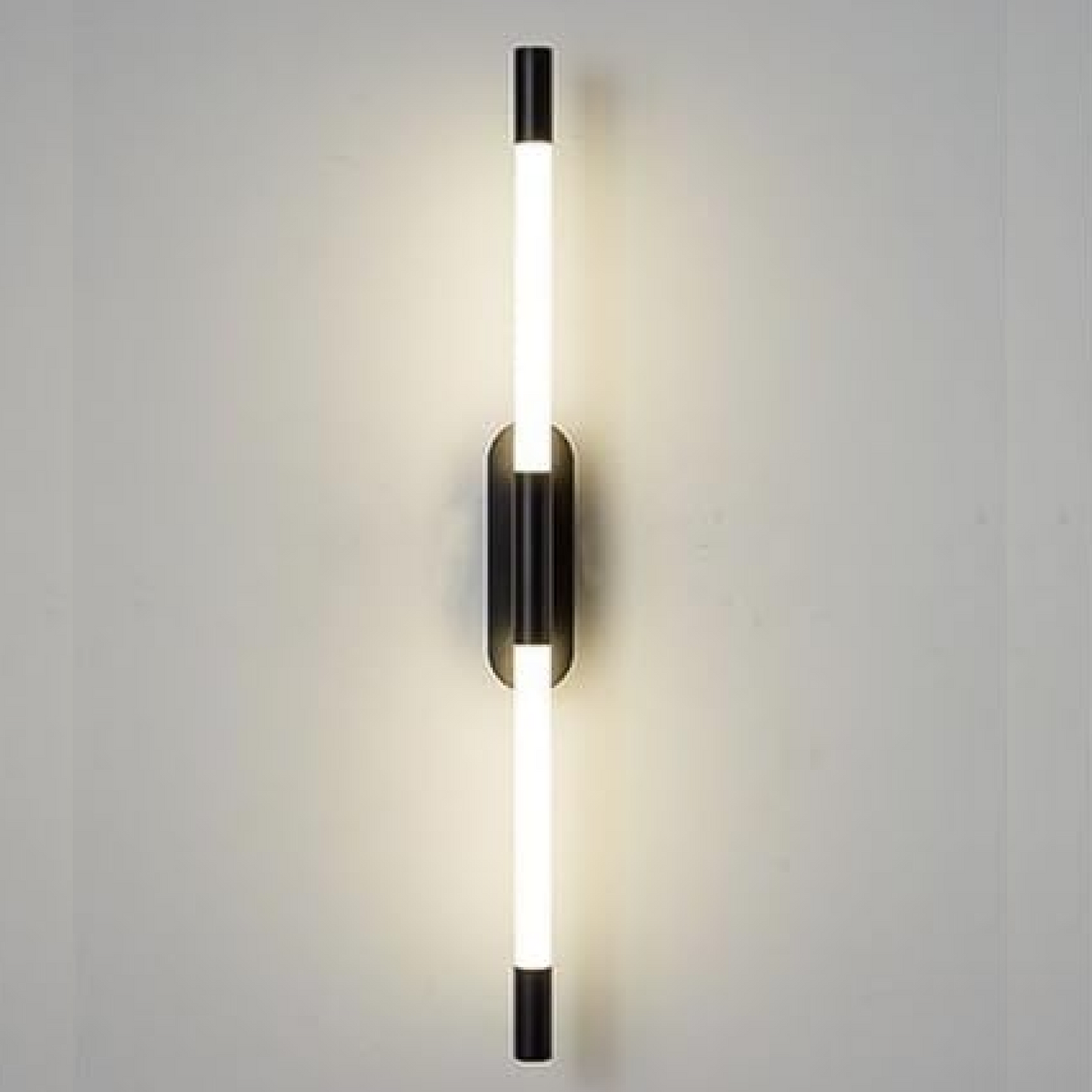 B&B Black Long Tube Wall Light
