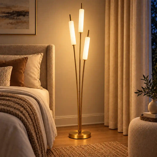 Bliss & Birch Staggered Three-Tube LED Floor Lamp