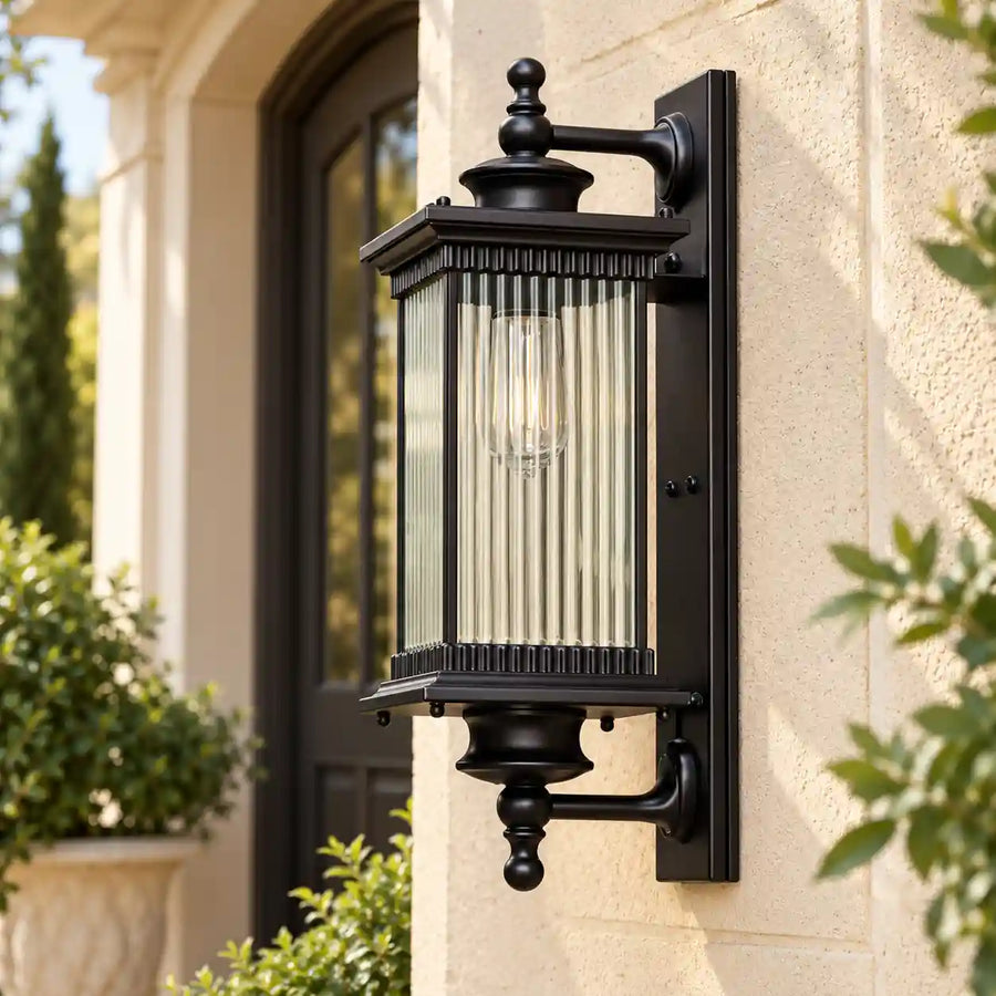 Daytime natural sunlight view of fixture turned off