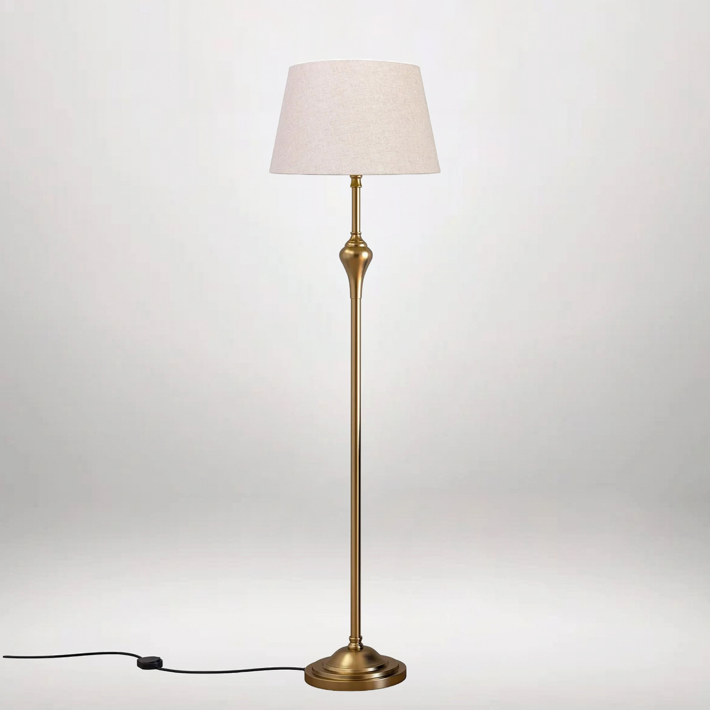 B&B Brass Antique Gold Floor Lamp