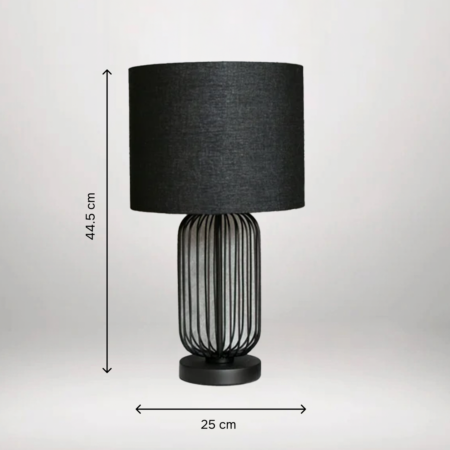 B&B Cage Metal Bedside Dimmer Touch Table Lamp