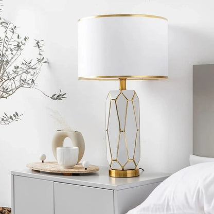 B&B Carter Faceted Body Ceramic Table Lamp - Bliss and Birch
