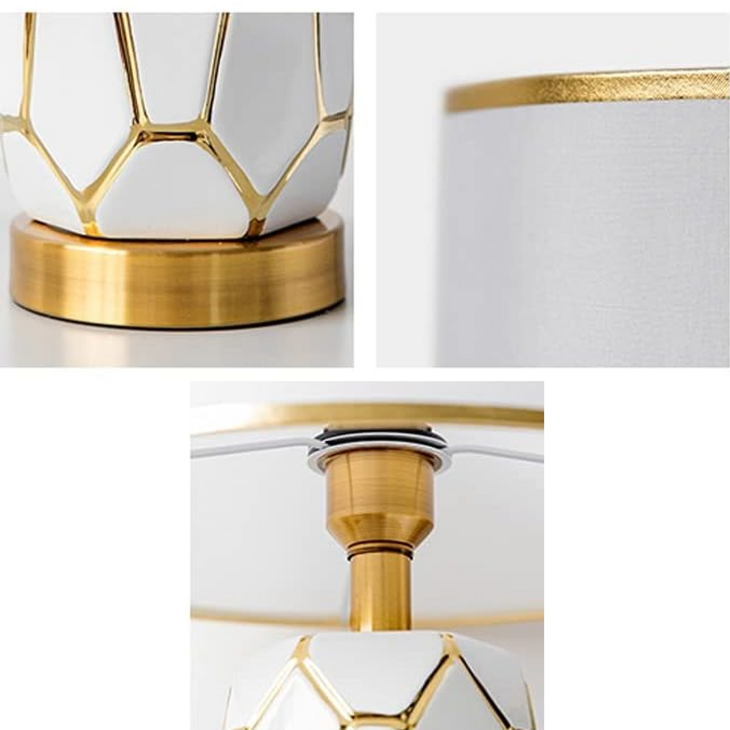 B&B Carter Faceted Body Ceramic Table Lamp