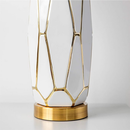 B&B Carter Faceted Body Ceramic Table Lamp - Bliss and Birch