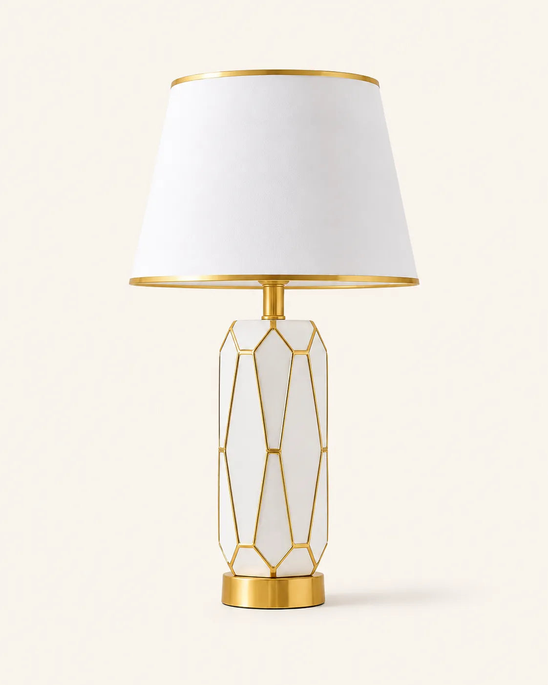 B&B Carter Faceted Body Ceramic Table Lamp - Bliss and Birch