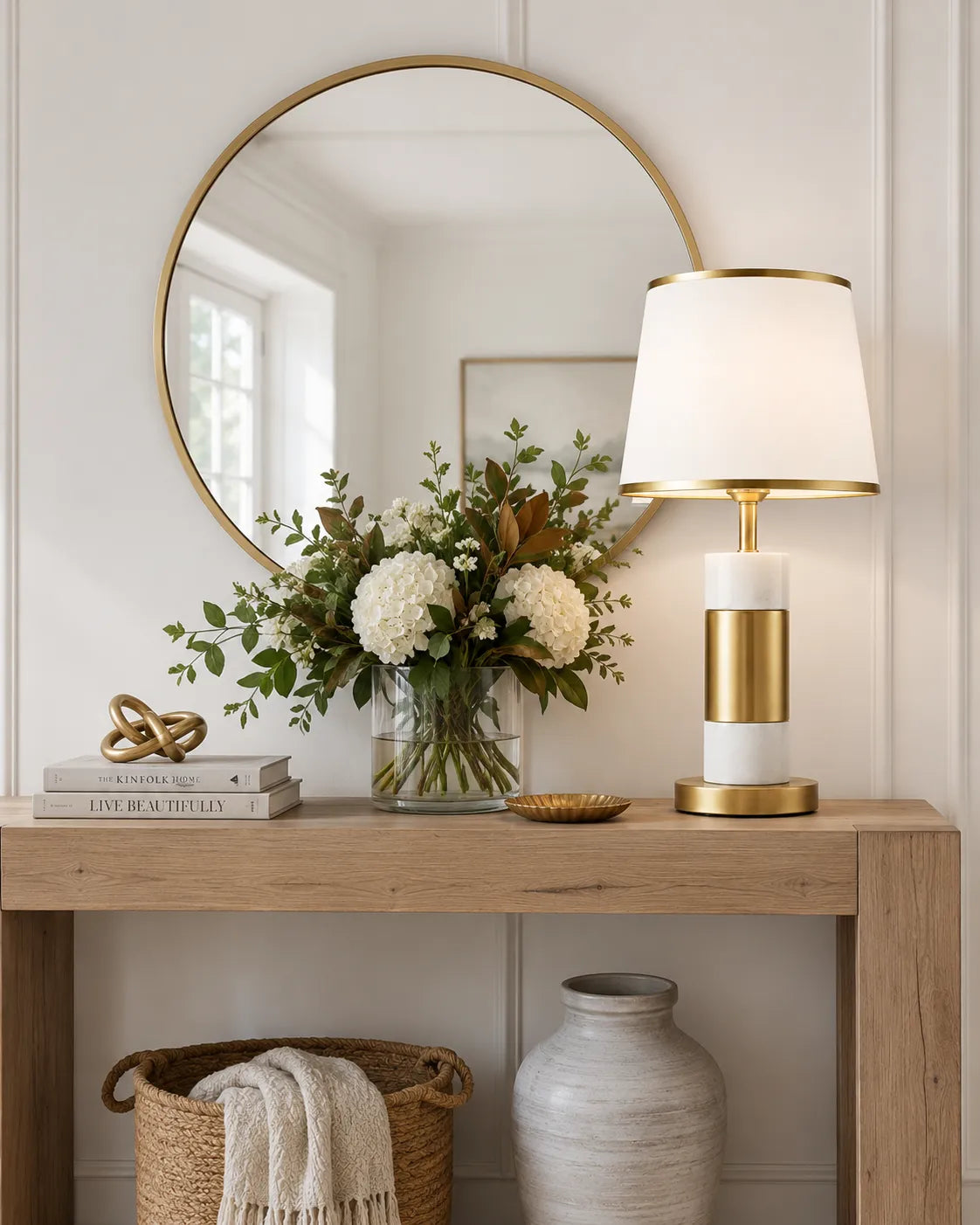 Krasen Grey & Bronze Table Lamp - Bliss and Birch