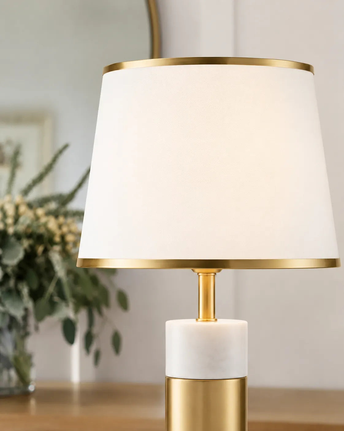 Krasen Grey & Bronze Table Lamp - Bliss and Birch