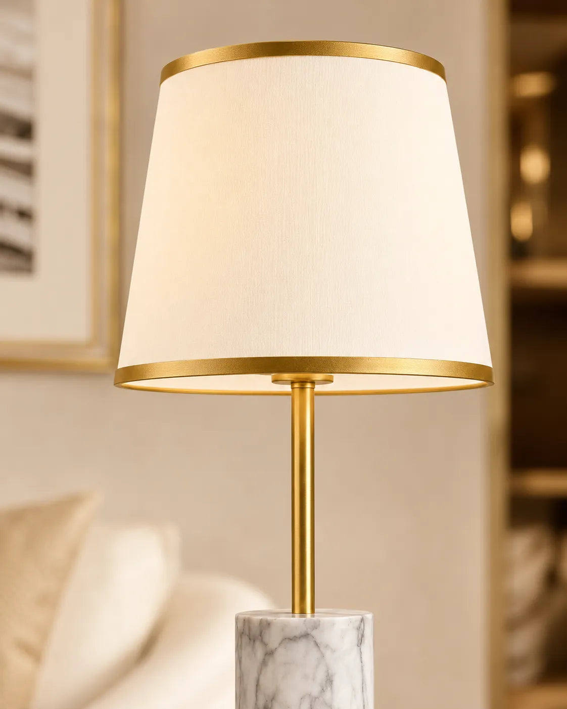Modern Marble Texture Table Lamp - Bliss and Birch