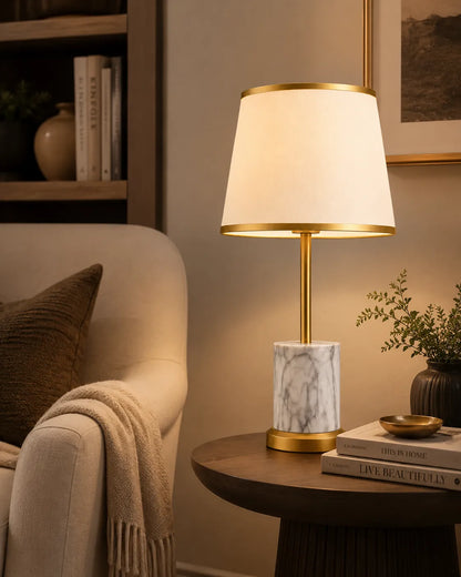 Modern Marble Texture Table Lamp - Bliss and Birch